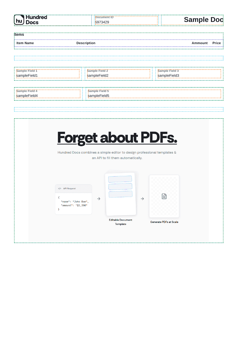 Sample generated PDF document